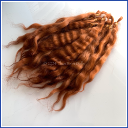 MOHAIR Ginger Chestnut - Hand dyed