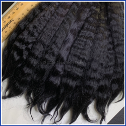 MOHAIR Black - Hand dyed