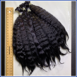 MOHAIR Black - Hand dyed