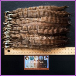 MOHAIR Mouse Brown - Bundle, Dyed, 200-230mm, 30 micron